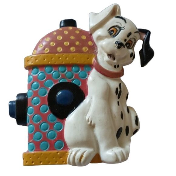 Disney 101 Dalmatians Magnet Puppy Dog Refrigerator Fire Hydrant Animation. Cond - Picture 7 of 10
